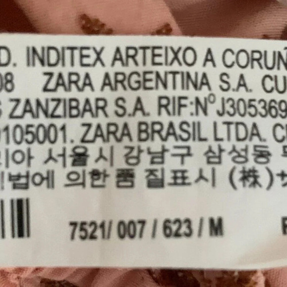 Zara Embroidered Voluminous Puff Sleeve Cropped Top - Picture 11 of 12